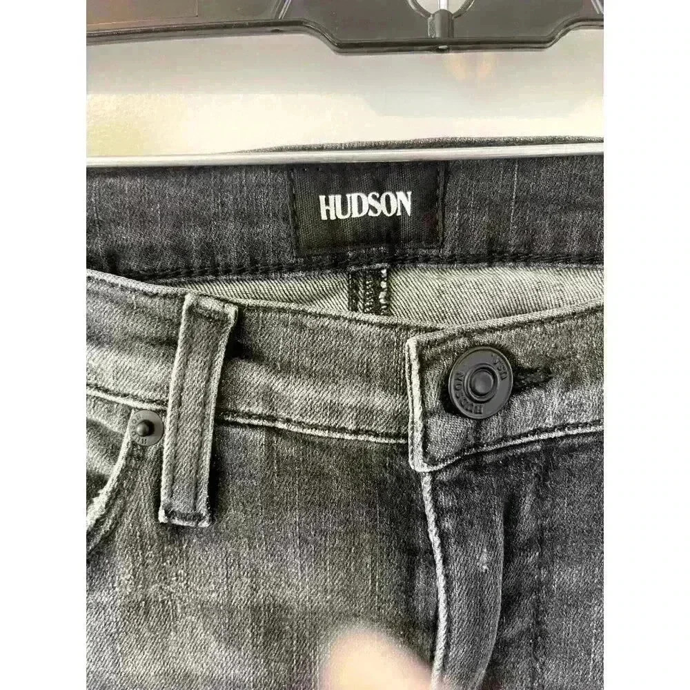 NWT Hudson Jeans Natalie Mid-Rise Super Skinny Ankle Jeans Size 27 washed black - Picture 3 of 9